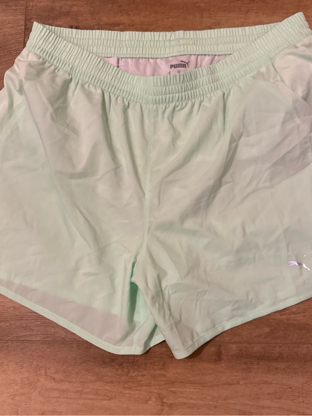 Puma Women's Mint Athletic Running Shorts